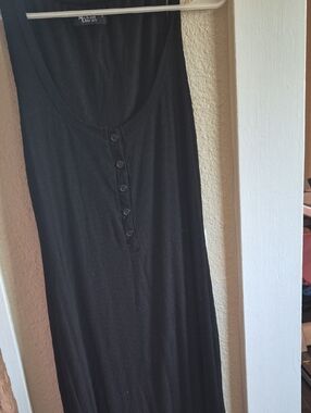 Michael Lauren Black Ribbed Mini Dress